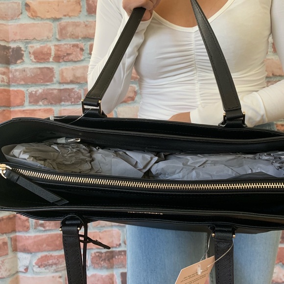 Kate spade Cameron LARGE laptop black tote - Picture 5 of 8